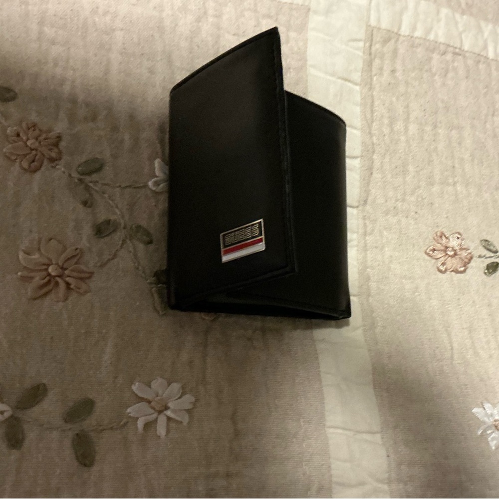 Guess Black Card Holder with Logo